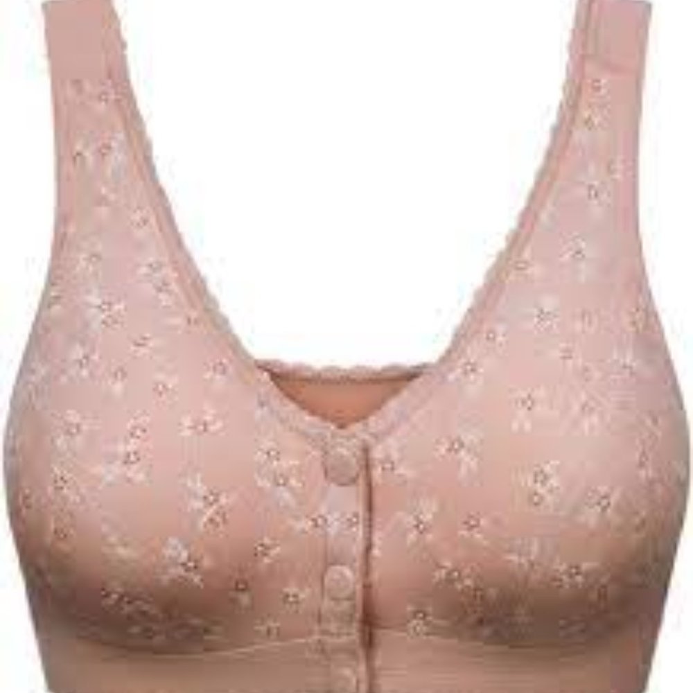 Youxianya Womens Boutique Wireless Cotton Comfortable Bralette Front Button with